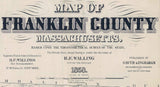 1858 Map of Franklin County Massachusetts