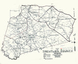 1929 Map of Treutlen County Georgia