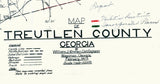 1929 Map of Treutlen County Georgia