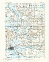 1894 Topo Map of Portage County Wisconsin
