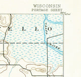 1894 Topo Map of Portage County Wisconsin