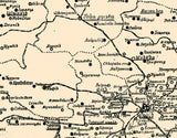 1915 Map of Eastern Ruthenian Galicia Poland and Ukraine