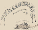 1867 Map of Glendale Westchester County New York