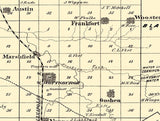 1874 Map of Scott County Indiana