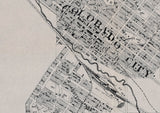 1889 Map of Colorado Springs Colorado