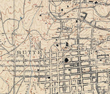 1897 Topo Map of Butte Silver Bow County Montana