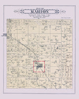 1900 Map of Marion Township Osceola County Michigan