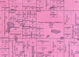 1900 Map of Sherman Township Osceola County Michigan