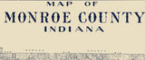 1920 Farm Line Map of Monroe County Indiana