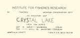 1941 Map of Crystal Lake Montcalm County Michigan