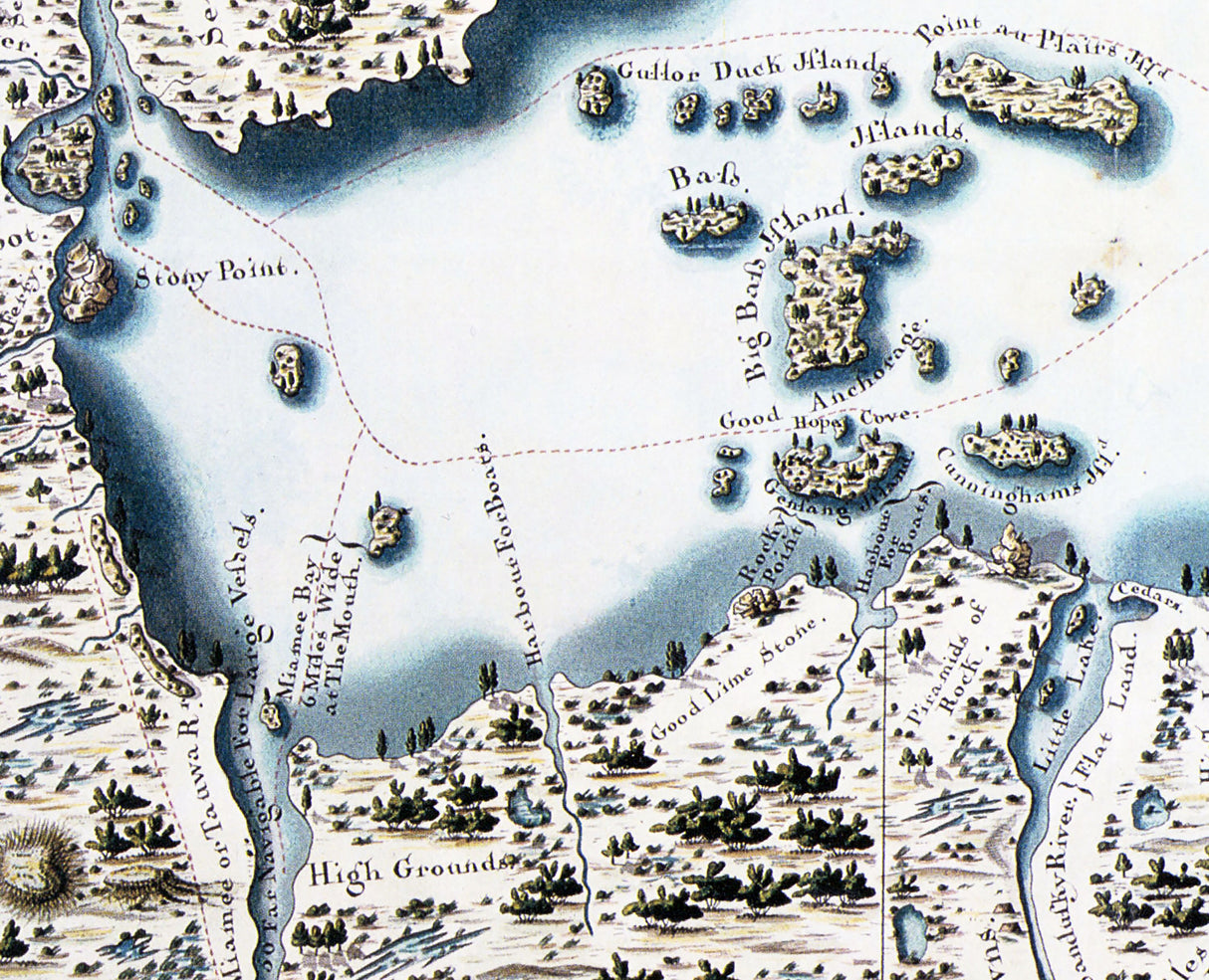 1786 Map of Lake Erie