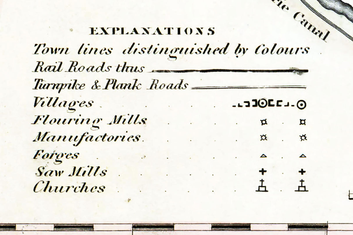 1855 Map of Saratoga County New York