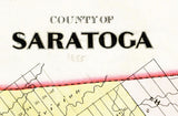 1855 Map of Saratoga County New York