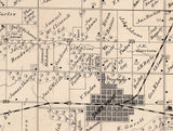 1872 Map of Camp Point Township Adams County Illinois