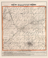 1872 Map of Clayton Township Adams County Illinois