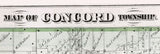 1872 Map of Concord Township Adams County Illinois