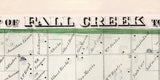 1872 Map of Fall Creek Township Adams County Illinois