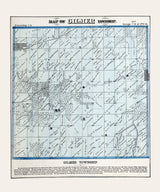 1872 Map of Gilmer Township Adams County Illinois