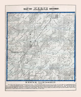1872 Map of Keene Township Adams County Illinois