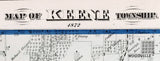 1872 Map of Keene Township Adams County Illinois