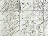 1872 Map of Lima Township Adams County Illinois