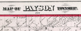 1872 Map of Payson Township Adams County Illinois