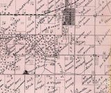 1872 Map of Ursa and Mendon Township Adams County Illinois