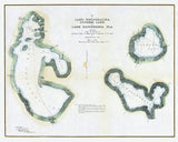 1901 Map of Tohopekaliga Cypress and Hatcheneha Lake Florida