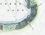 1901 Map of Tohopekaliga Cypress and Hatcheneha Lake Florida