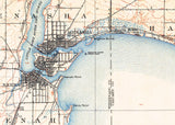 1911 Map of Lake Winnebago Wisconsin