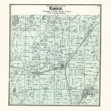 1873 Map of Eagle Township Waukesha County Wisconsin