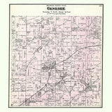 1873 Map of Genesee Township Waukesha County Wisconsin