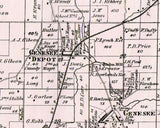 1873 Map of Genesee Township Waukesha County Wisconsin