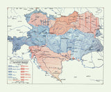 1918 Map of Austria Hungary Ethnic Groups