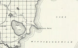 1937 Map of Leech Lake Chippewa Winnibigoshish Cass Lake Minnesota