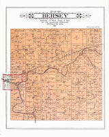 1900 Map of Hersey Township Osceola County Michigan