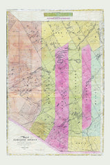 1851 Map of Hamilton and Herkimer County New York