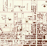 1855 Map of Lexington Fayette County Kentucky