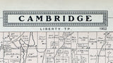 1902 Map of Cambridge Township Guernsey County Ohio