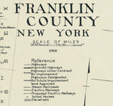 1910 Map of Franklin County New York