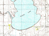 1979 Map of Platte Lake South Dakota