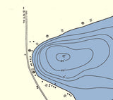 1940 Map of Christie Lake Van Buren County Michigan