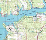 1994 Map of Atwood Lake Carroll and Tuscarawas County Ohio