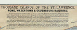 1861 Map of Thousand Islands of the St Lawrence New York Ontario