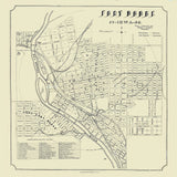 1896 Map of Fort Dodge Iowa