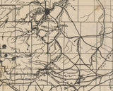 1906 Map of Fremont County Wyoming