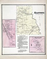 1867 Map of Kiantone Township Chautauqua County New York