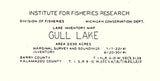 1941 Map of Gull Lake Barry and Kalamazoo County Michigan