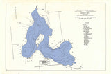 1946 Map of Saddle Lake Van Buren County Michigan