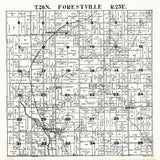 1917 Map of Forestville Township Door County Wisconsin